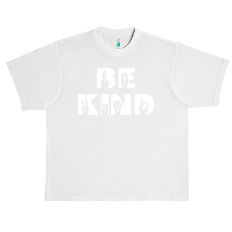 Be Kind Sign Language Deaf Awareness Asl Urban Heavy T-shirt by cm-arts | Artistshot