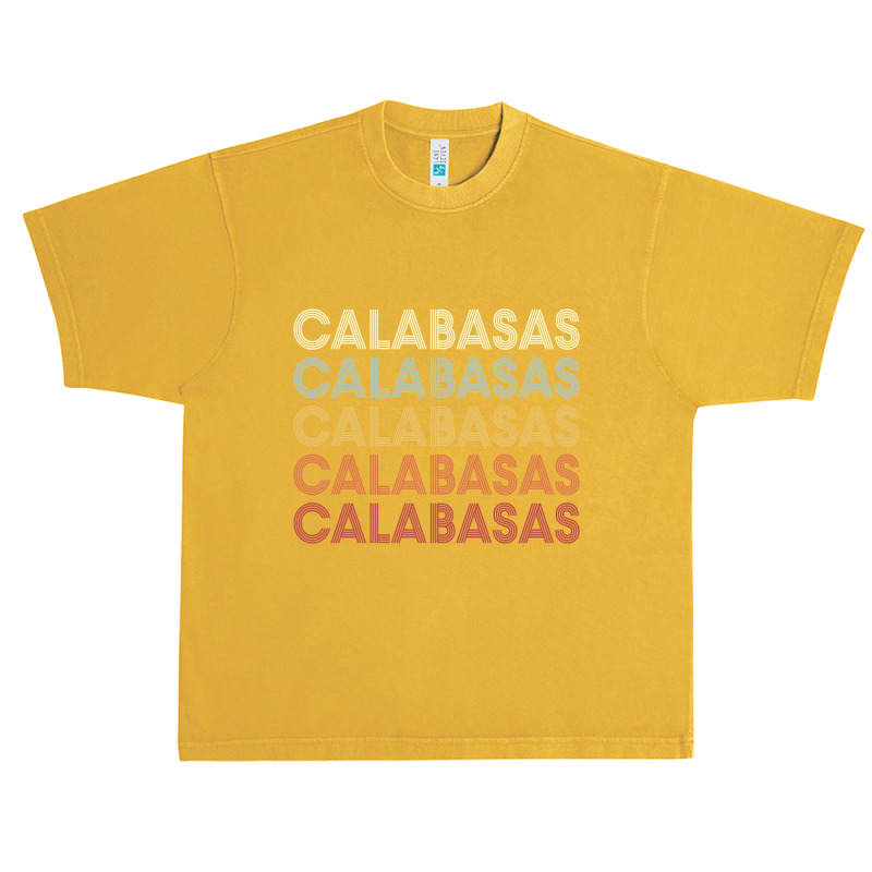 Calabasas California Calabasas Ca Retro Vintage Text Long Sleeve T Shi Urban Heavy T-shirt by cm-arts | Artistshot