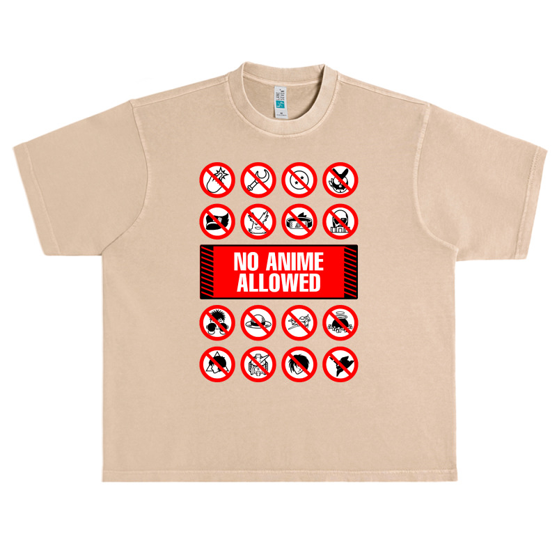 Anime Signs - Not Allowed Urban Heavy T-shirt | Artistshot