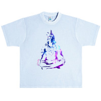 Adiyogi Meditating Galaxy Art Urban Heavy T-shirt | Artistshot