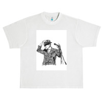 Leonard Cohen Original Hand Drawn Ink Print Urban Heavy T-shirt | Artistshot