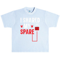 I Shared My Spare Blood Donation Awareness Phlebotomist T Shirt Urban Heavy T-shirt | Artistshot