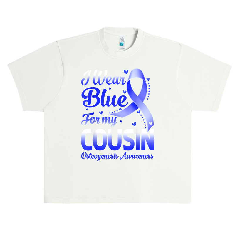 I Wear Blue For My Cousin Osteogenesis Awareness Ribbon T Shirt Urban Heavy T-shirt by cm-arts | Artistshot