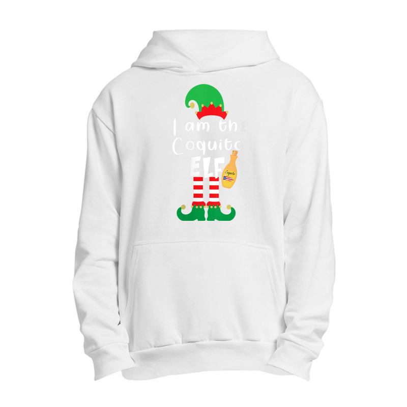 Womens Coquito Elf Funny Puerto Rico Matching Christmas Bilingual V Ne Urban Pullover Hoodie by cm-arts | Artistshot