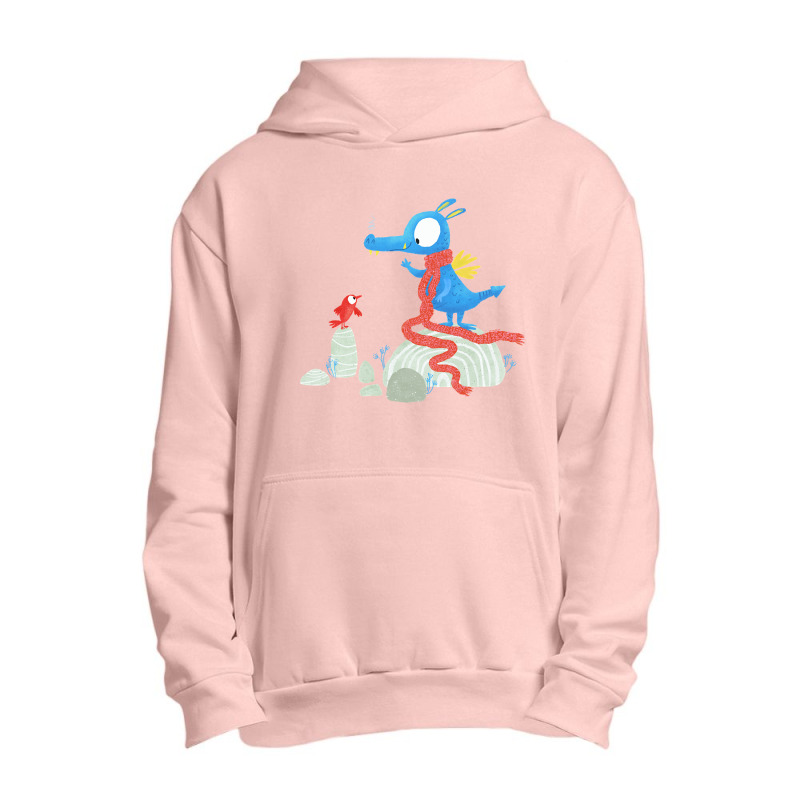 Dragon & Bird - Learn To Fly. Green Urban Pullover Hoodie by Kenlofu52 | Artistshot