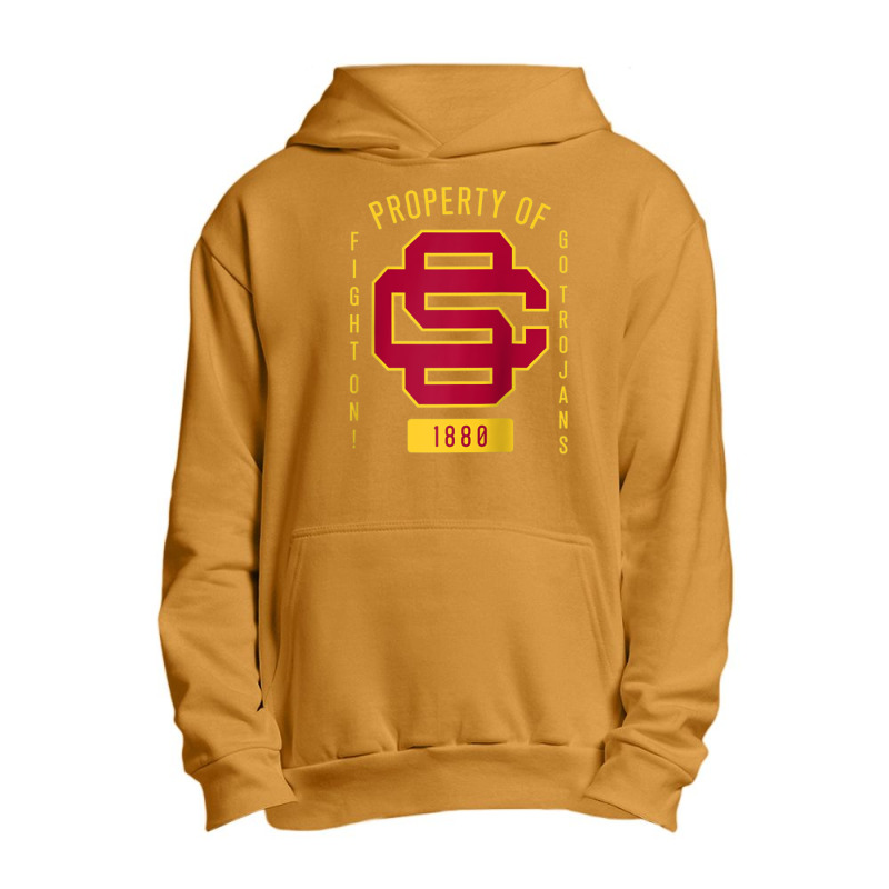 Usc Fight On! Sc Interlock Go Trojans Gold Cardinal Fill Urban Pullover Hoodie by Kandurip541 | Artistshot