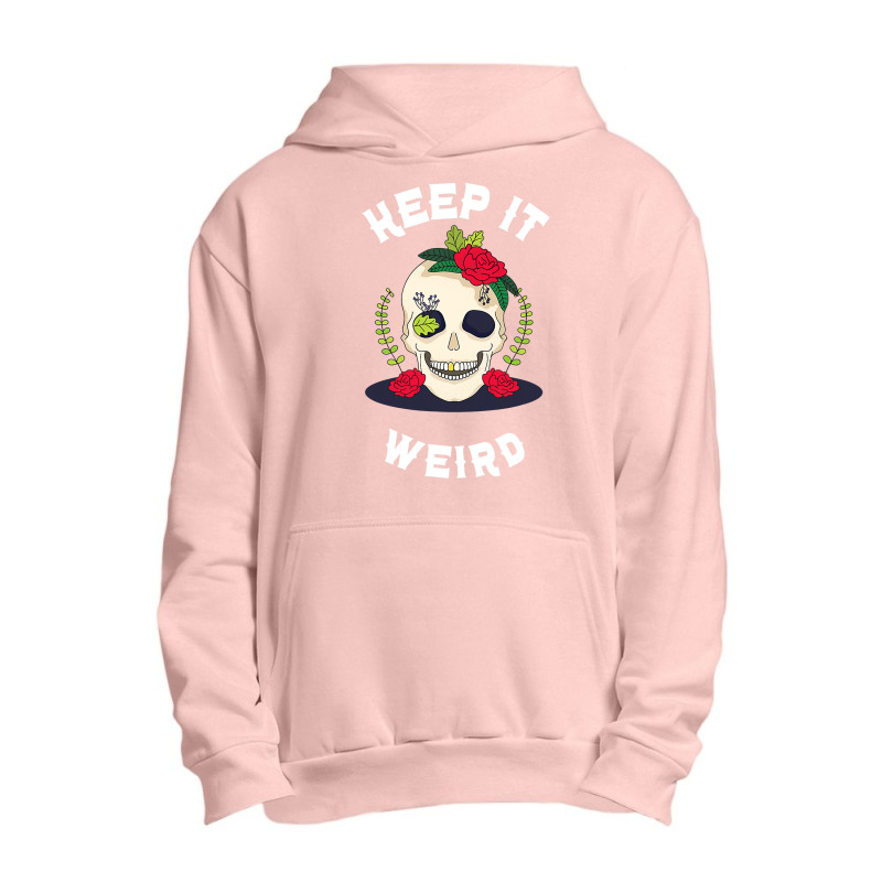 Keep It Weird – Halloween Creepy Skull Spooky Calavera Urban Pullover Hoodie by thutrinh | Artistshot