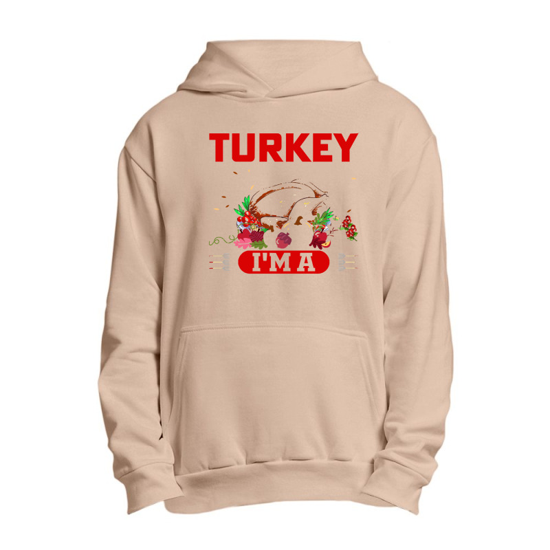 Thanksgiving Turkey I Don't See Any Turkey I'm A Flamingo Urban Pullover Hoodie | Artistshot