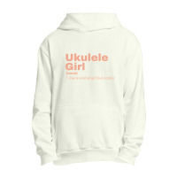 Ukulele  Girl - Ukulele Urban Pullover Hoodie | Artistshot