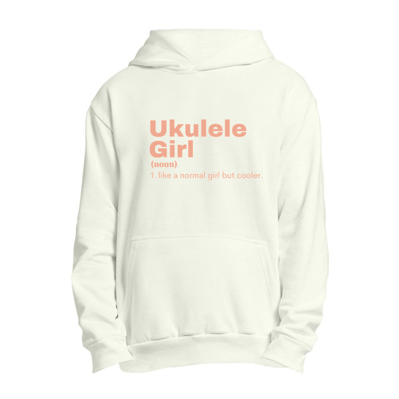 Ukulele  Girl - Ukulele Urban Pullover Hoodie by laughingtuy | Artistshot