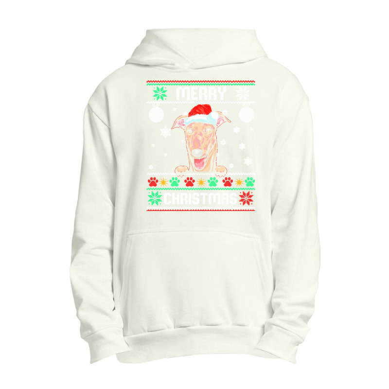 Ugly Merry Christmas Greyhound Dog Xmas Dog Lover Christmas Gift Urban Pullover Hoodie | Artistshot