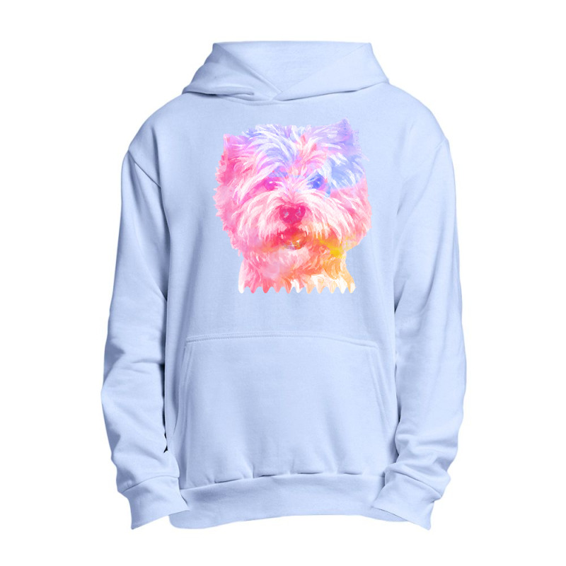 West Highland Terrier Cute West Highland Terrier Dog Lover Portrait Wa Urban Pullover Hoodie | Artistshot