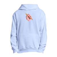 Realism X Cartoon Mashup Fist Holding Pencil Urban Pullover Hoodie | Artistshot