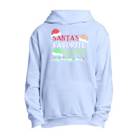 Xmas Santa's Favorite Welder Funny Christmas Gift Urban Pullover Hoodie | Artistshot