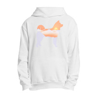 Akita Akita Dog Silhouette Sun Mountain Akita Inu Gift Urban Pullover Hoodie | Artistshot