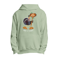 Thanksgiving Turkey Thanksgiving Eat Pizza Save A Turkey Urban Pullover Hoodie | Artistshot