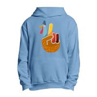 Thanksgiving Turkey Turkey Peace Hand Sign Thanksgiving (1) Urban Pullover Hoodie | Artistshot