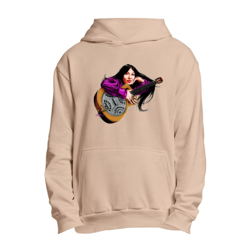 Buffy Sainte Marie - An Illustration By Paul Cemmick Urban Pullover Hoodie | Artistshot