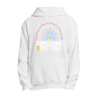 Sunshine And Time Travel Cute Rainbow Graphic For Womens Kids Girls Urban Pullover Hoodie | Artistshot