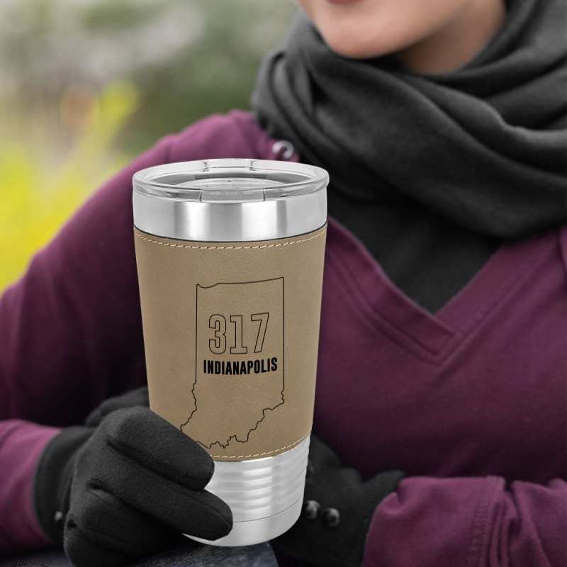 317 Area Code Of Indianapolis Or Indiana Zip List Leatherette Tumbler | Artistshot