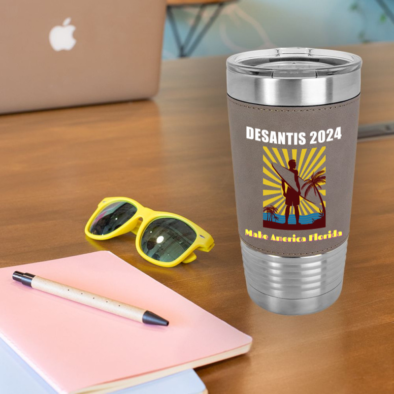 Ron Desantis For President 2024 Conservative Leatherette Tumbler | Artistshot