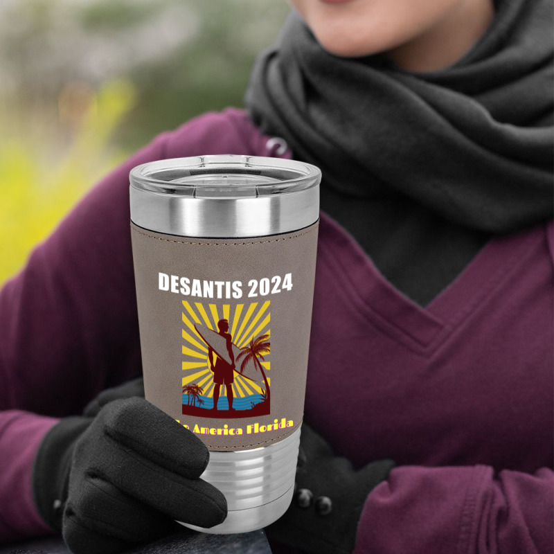 Ron Desantis For President 2024 Conservative Leatherette Tumbler | Artistshot