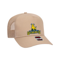 Johnson C. Smith University Golden Bulls Mesh Back Trucker Hat | Artistshot