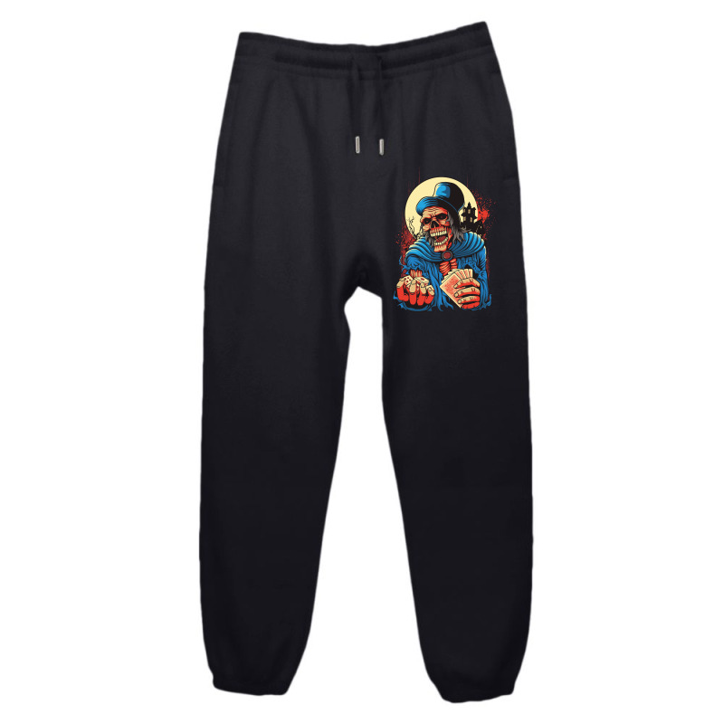 Scream Skull Catch Dice And Playing Card Urban Sweatpant | Artistshot