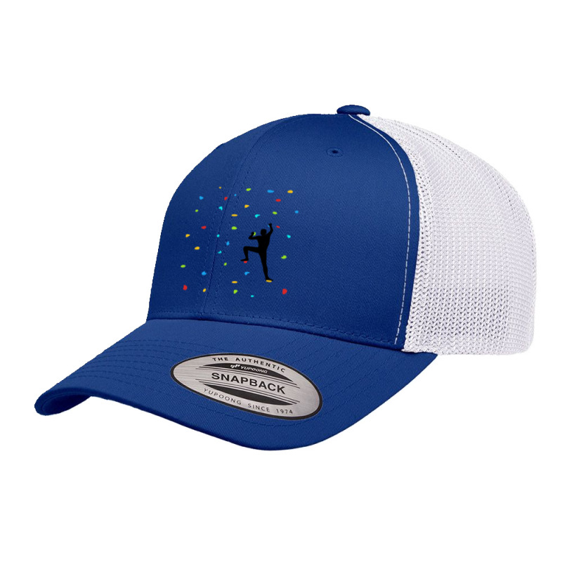 Climbing Wall Climbing Bouldering Retro Trucker Cap | Artistshot