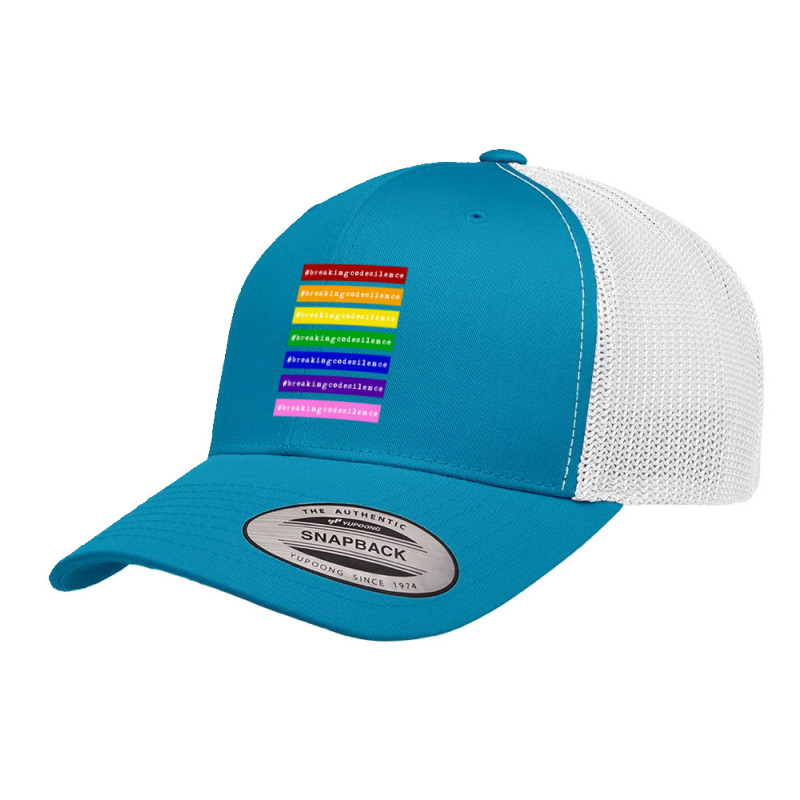 #breakingcodesilence,rainbow ,alliance ,breaking Code Silence Retro Trucker Cap | Artistshot