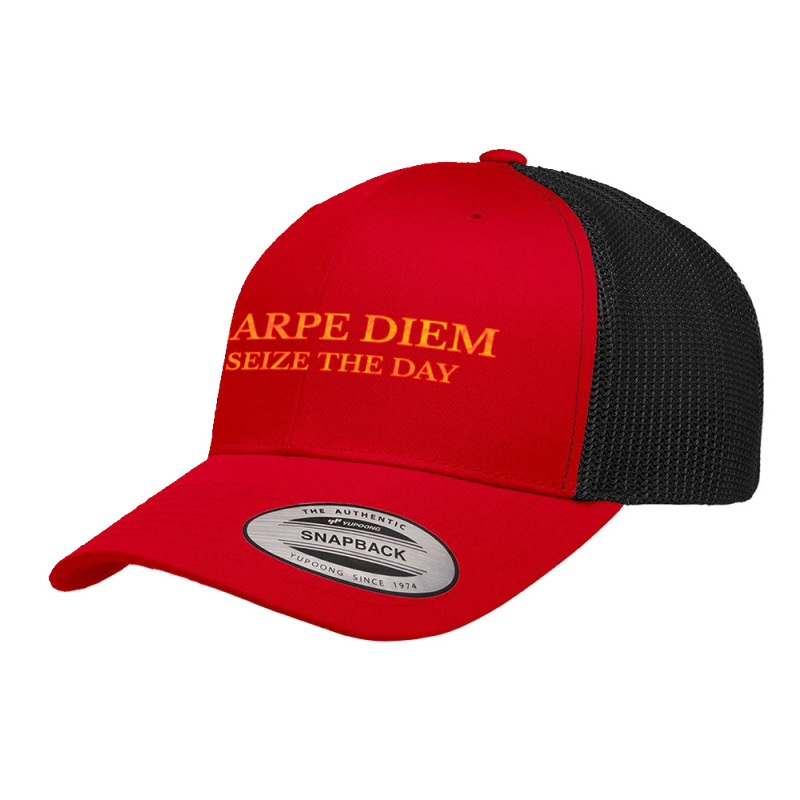 Carpe Diem Retro Trucker Cap by JOAR_STORE | Artistshot