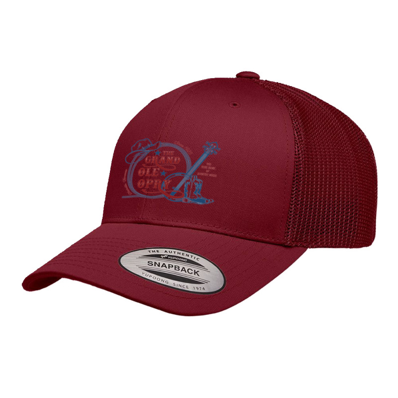 The Grand Ole Opry   The Home Of Country Music   Grand Ole Opry Retro Trucker Cap | Artistshot