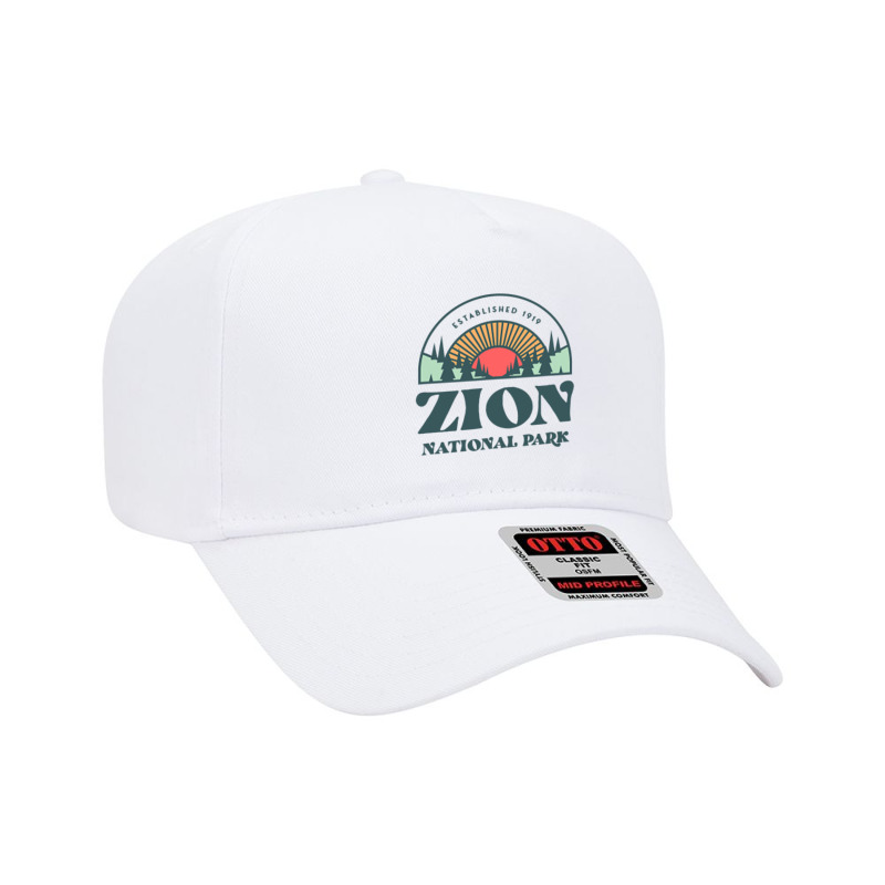 Retro Style Utah Zion National Park Adjustable Baseball Cap | Artistshot