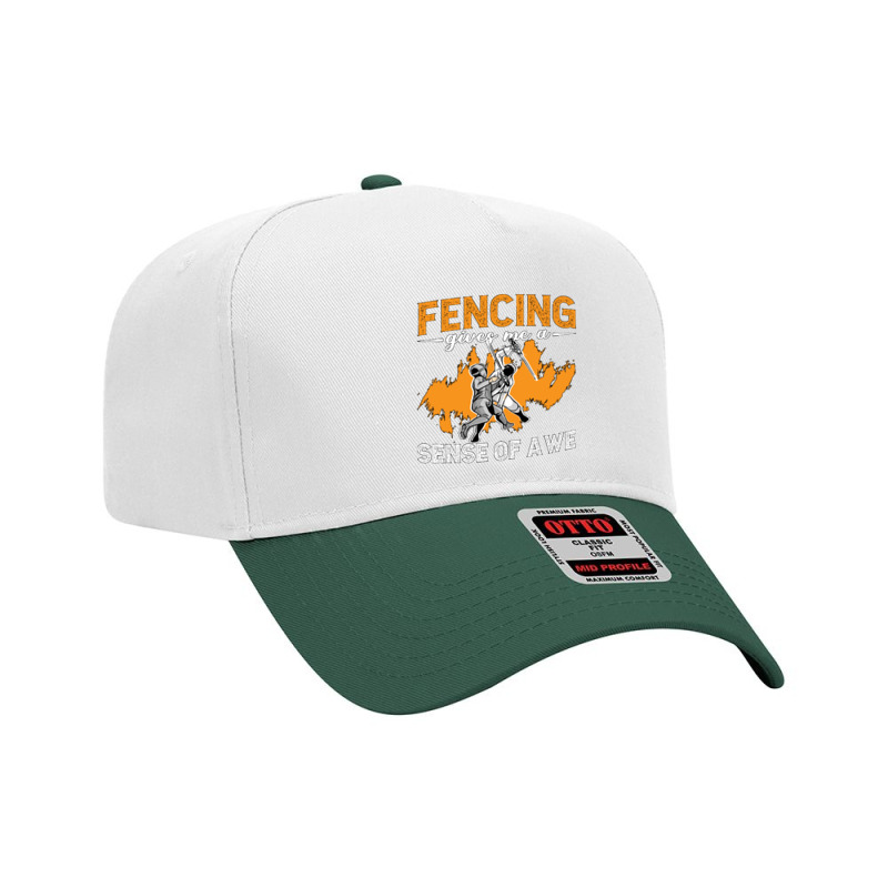 Fencing Fencing Gives Me A Sense Of Longswords Duel Fencer Adjustable Baseball Cap | Artistshot