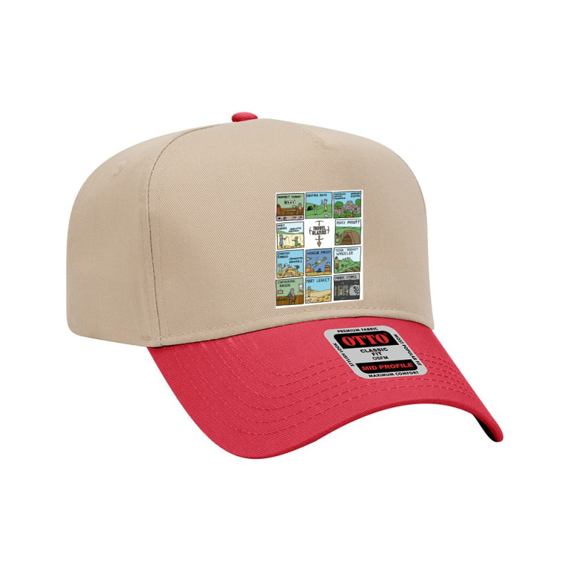 Raising Horizons Troweltoon White Adjustable Baseball Cap | Artistshot