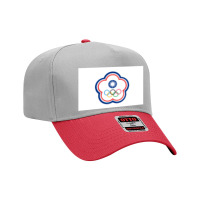 Flag Of Chinese Taipei For Olympic Games Adjustable Baseball Cap | Artistshot