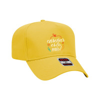 Womens Ensenar Es Lo Mio Playera Bilingual Spanish Teacher Adjustable Baseball Cap | Artistshot