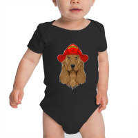 Canine Handler I Fireman Dog I Firefighter Cocker Spaniel Premium Baby Bodysuit | Artistshot