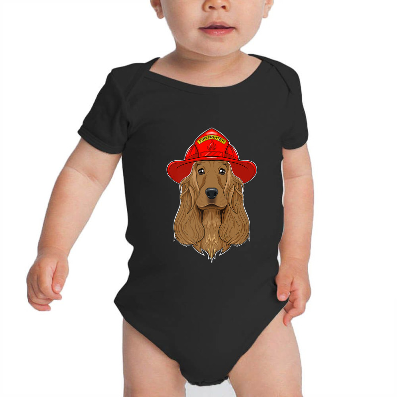 Canine Handler I Fireman Dog I Firefighter Cocker Spaniel Premium Baby Bodysuit by Yuh2105 | Artistshot