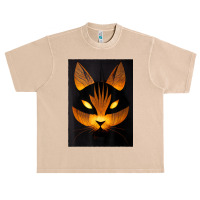 Halloween Cat   Spooky Kitty   Creepy Halloween Party Urban Heavy T-shirt | Artistshot