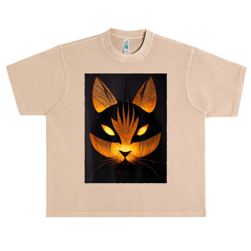 Halloween Cat   Spooky Kitty   Creepy Halloween Party Urban Heavy T-shirt | Artistshot