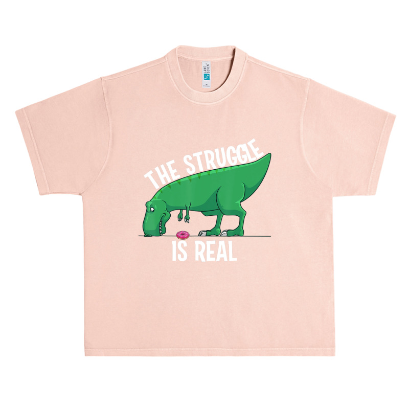 T-rex Men Women Cool The Struggle Is Real Donuts Urban Heavy T-shirt | Artistshot