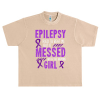 Epilepsy Warrior Day Epileptic Girl Purple Survivor Advocate Urban Heavy T-shirt | Artistshot