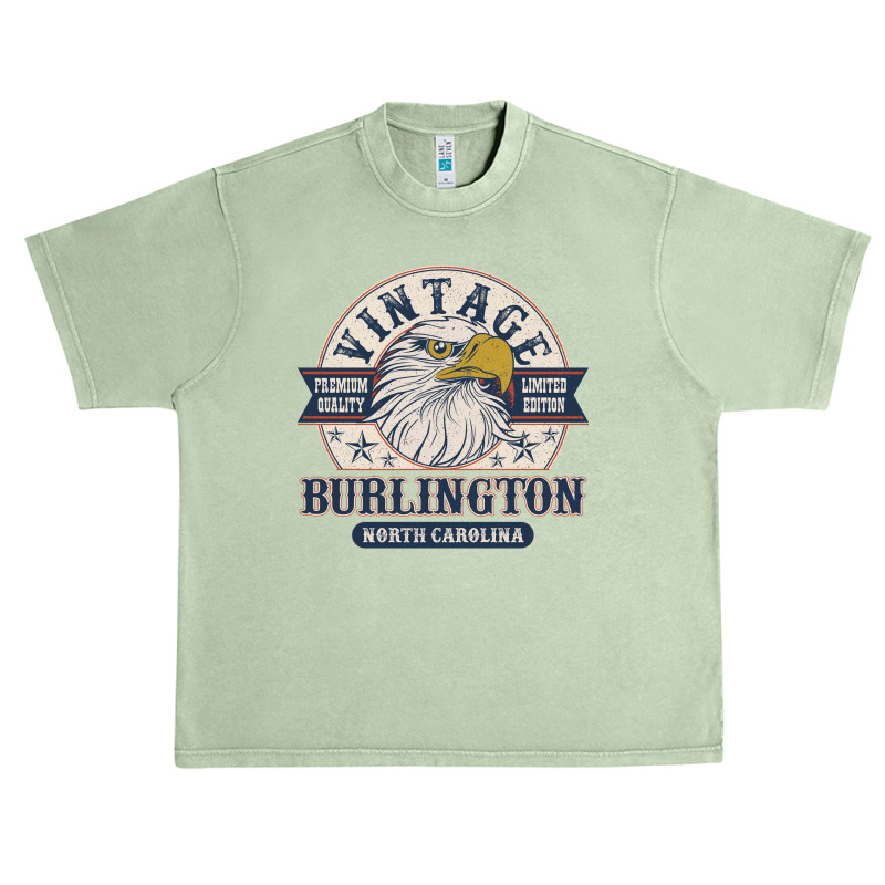 Retro Bald Eagle Burlington North Carolina Vintage Limited Edition Urban Heavy T-shirt | Artistshot