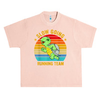 Slow Going Running Team Funny Turtle Marathon Runner T Shirt Urban Heavy T-shirt | Artistshot