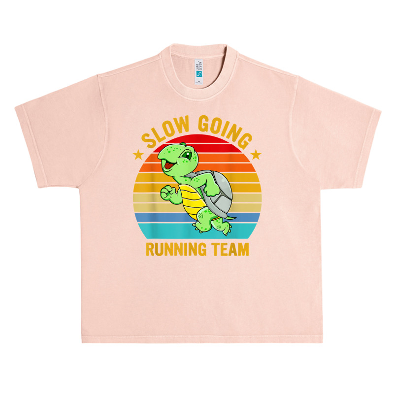 Slow Going Running Team Funny Turtle Marathon Runner T Shirt Urban Heavy T-shirt by cm-arts | Artistshot