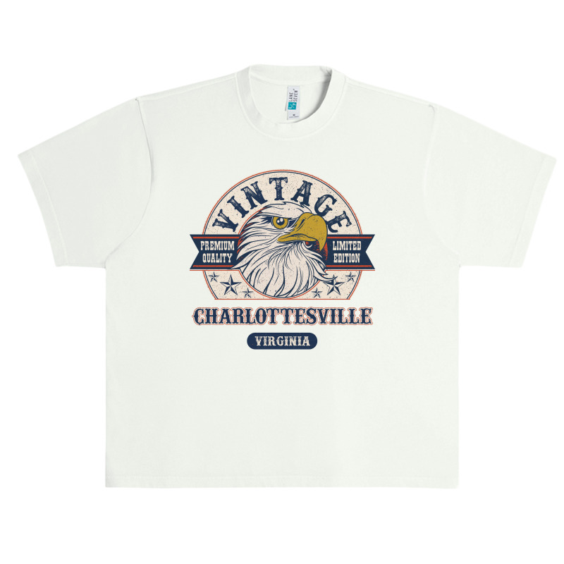 Retro Bald Eagle Charlottesville Virginia Vintage Limited Edition Urban Heavy T-shirt | Artistshot