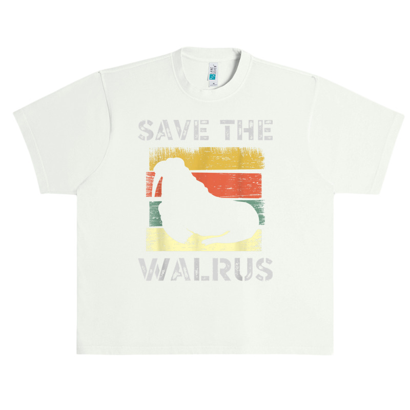 Save The Walrus Tusk Whiskers Marine Mammals Urban Heavy T-shirt by Fashzilla | Artistshot