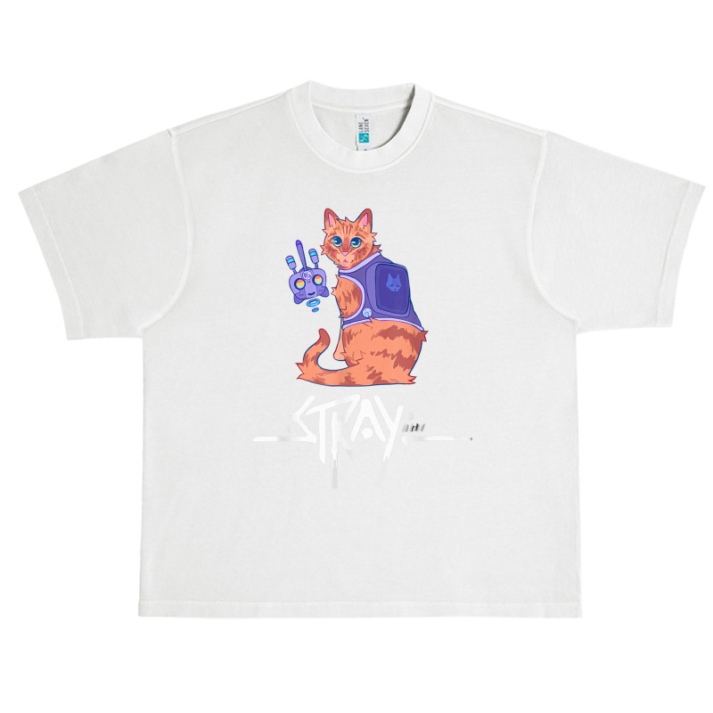 Stray Game Stray Video Game Funny Cat Game Urban Heavy T-shirt by cm-arts | Artistshot