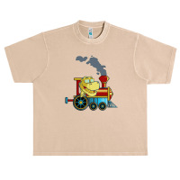 Funny Dinosaur Riding A Train Tyrannosaurus Dino Urban Heavy T-shirt | Artistshot